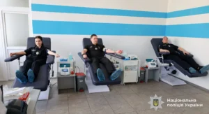 На Прикарпатті поліцейські здали кров у межах донорської акції