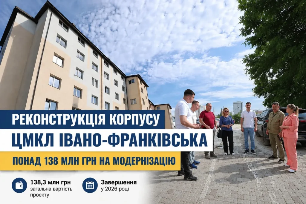 В Івано-Франківську оновлюють корпус міської лікарні