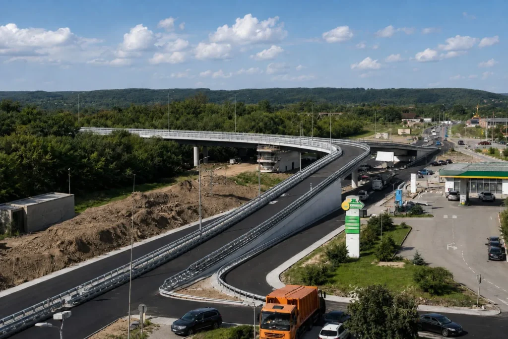 В Івано-Франківську автівки вже їдуть новим мостом на Пасічну