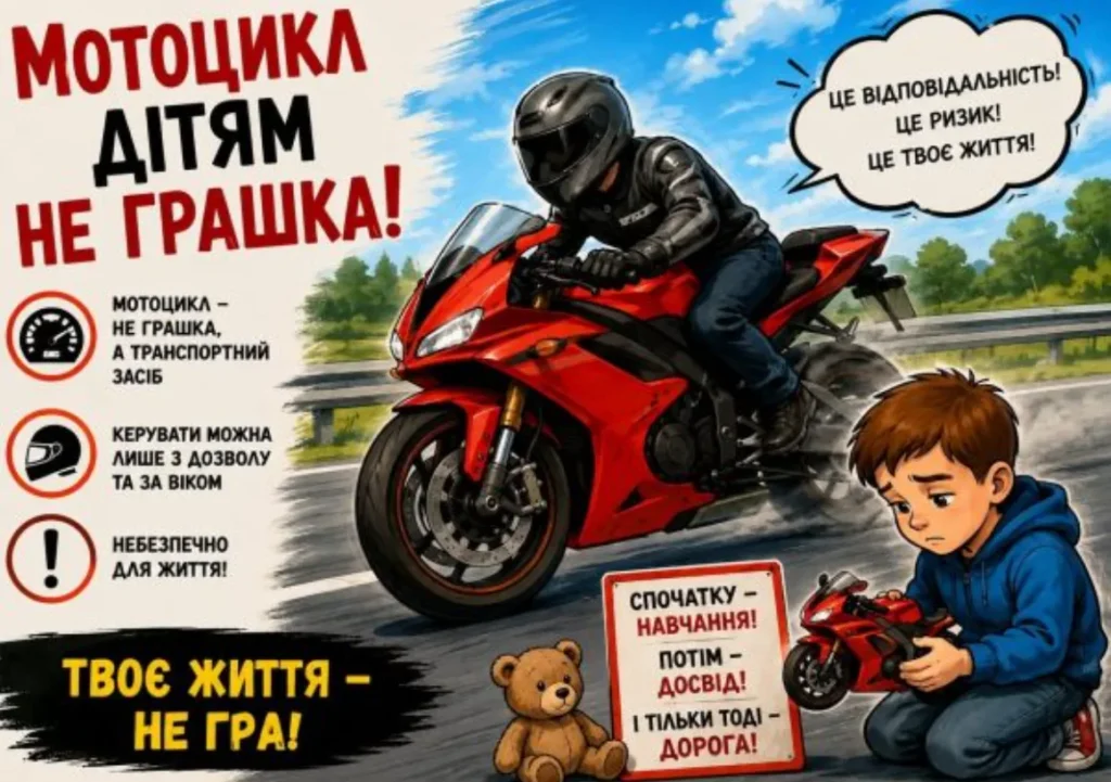 В Обертинській громаді закликали мотоциклістів дотримуватися ПДР