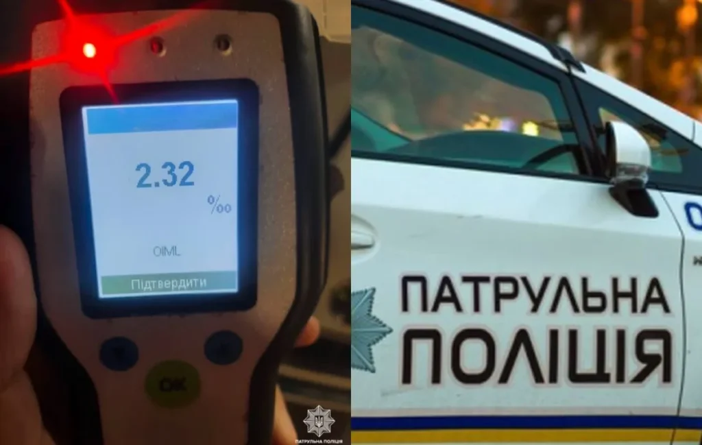 В Івано-Франківську зупинили водія без прав із 2,32 проміле